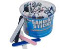 Durasand Mini Sanding Sticks, 100 Piece Bucket, Assorted Grits &