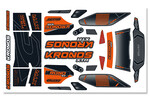 Corally (Team Corally) Team Corally Body Decal Sheet Kronos XTR (1pc)
