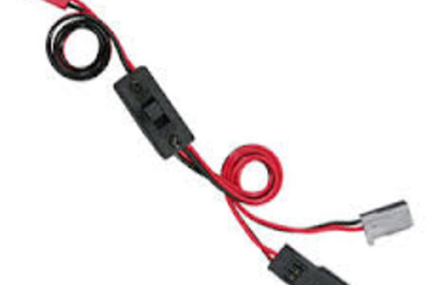 Futaba SWH13 Switch Harness w/ Charge Cord, Mini J Plug