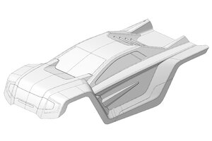 Corally (Team Corally) Polycarbonate Body - Shogun XP 6S - Clear - Cut - 1 pc