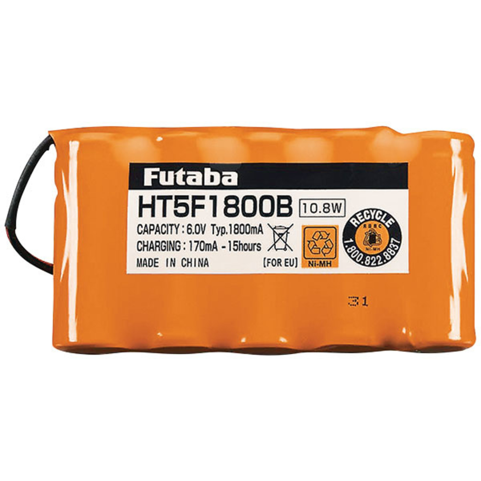 Futaba 1800mAh NiMh Transmitter Battery (5-Cell)