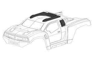 Corally (Team Corally) Polycarbonate Body - Punisher XP Clear Cut 1pc