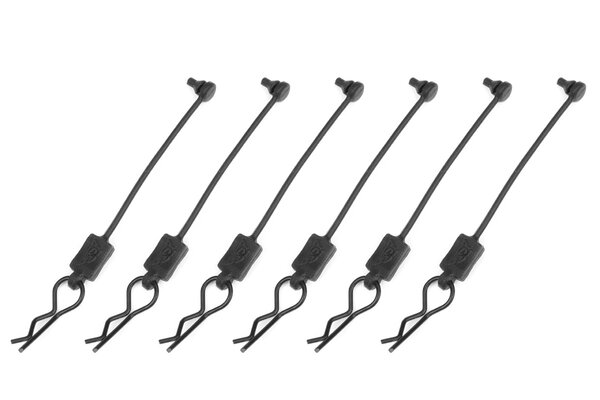 Corally (Team Corally) Team Corally Body Clip Retainer w/ Body Clip Black