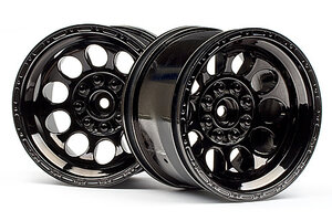 HPI Racing Bullet ST Wheels Black Chrome (Pr)