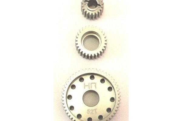 Hot Racing Hard Anodized Aluminum Center Gear Set, Axial AX10