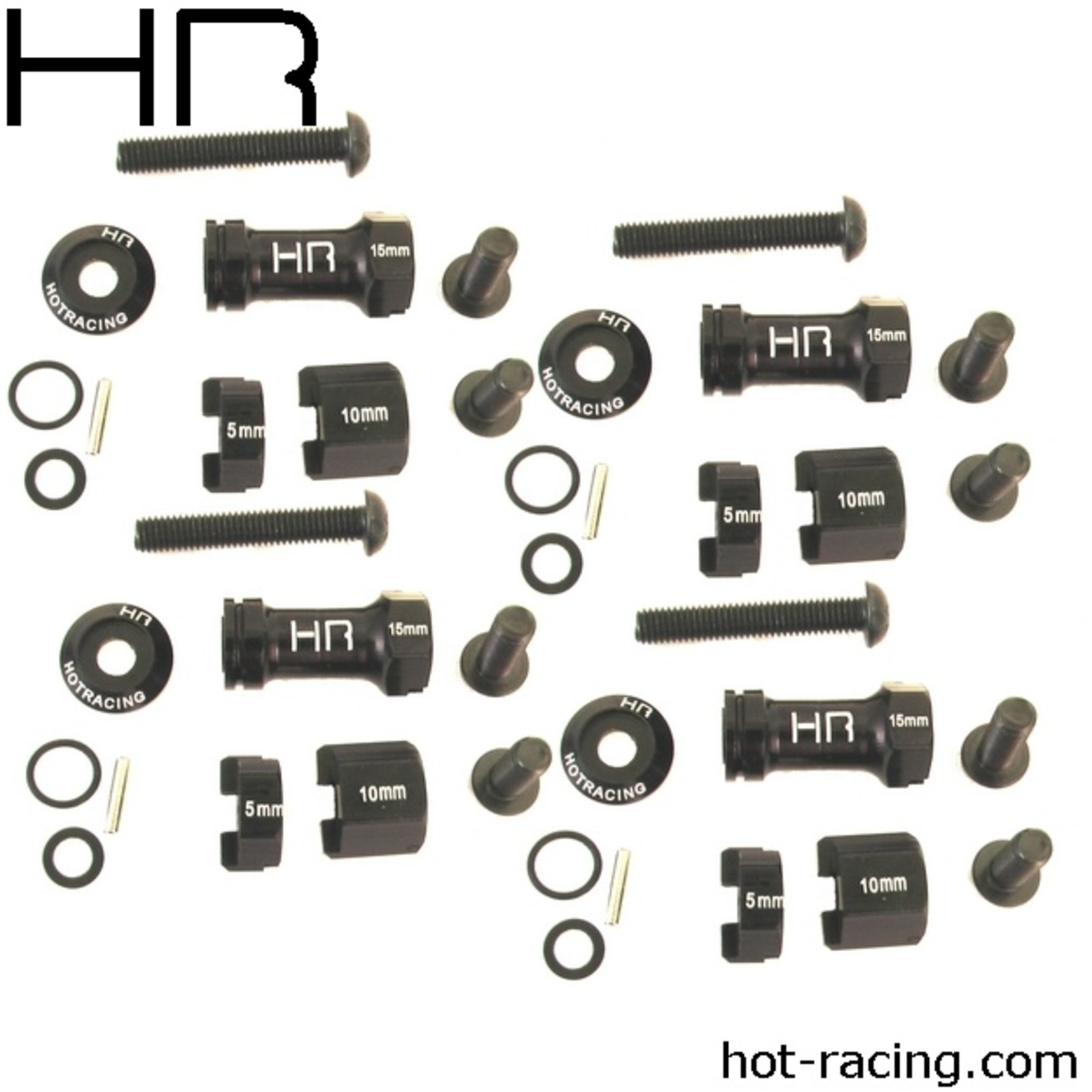 Hot Racing Aluminum 12mm Multi Width Hex Hub, 30 to 60mm