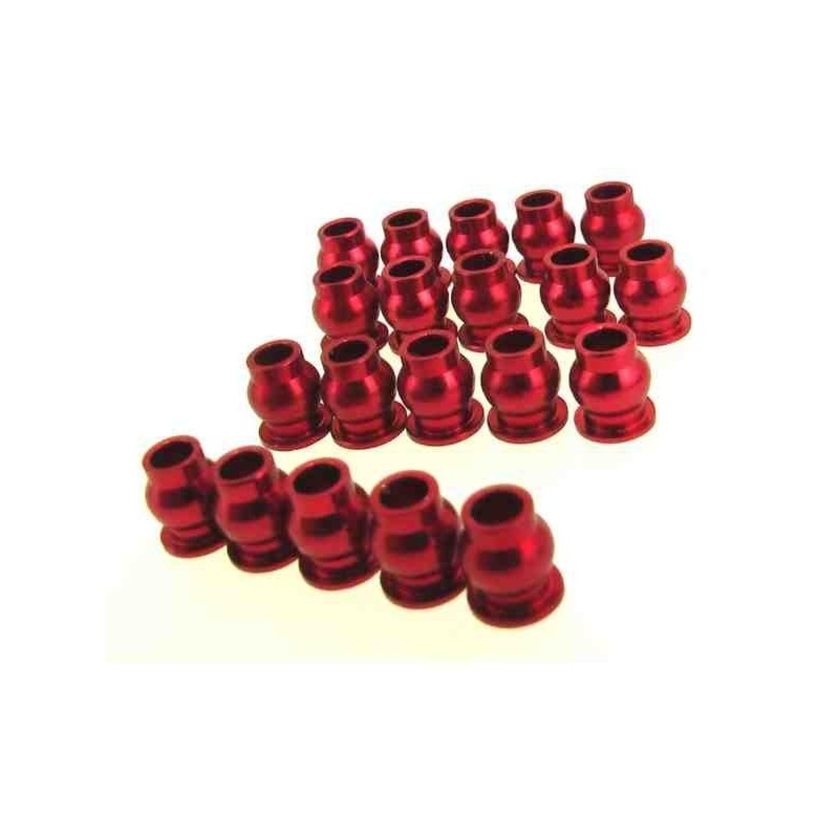 Hot Racing Red Aluminum Hollow Ball Set (20) for AX10, SCX10