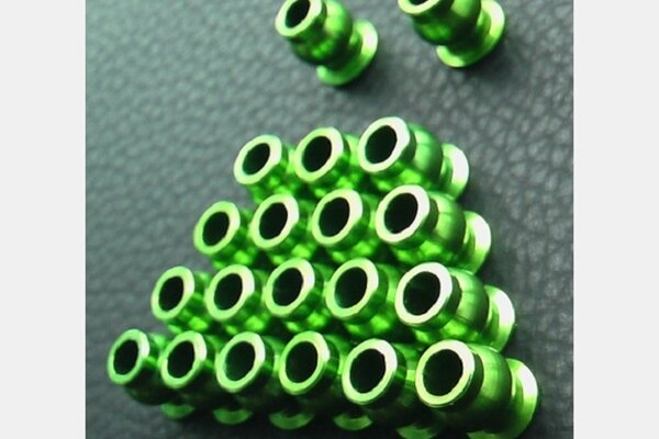 Hot Racing Green Aluminum Hollow Ball Set (20) for AX10, SCX10