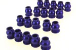 Hot Racing Blue Aluminum Hollow Ball Set (20) for AX10, SCX10