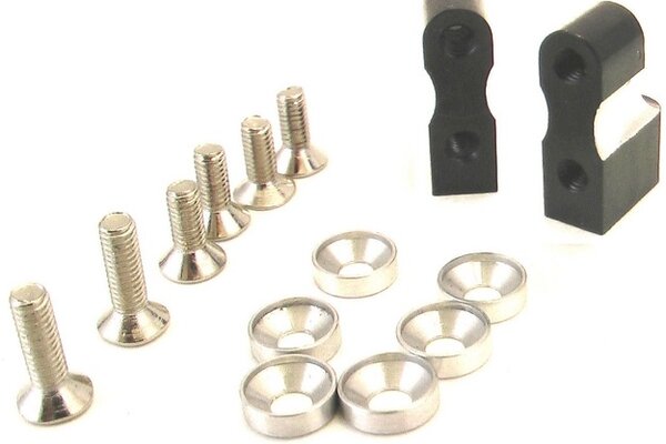 Hot Racing Black Aluminum Servo Mount AX10 Wraith Ridgecrest