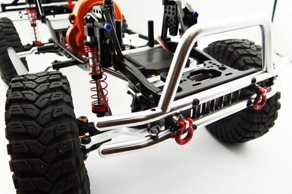 Hot Racing Tubular Front Bumper w/ Winch and Light Mount