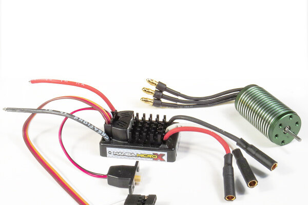 Castle Creations Mamba Micro X 12.6V ESC, 2A Peak BEC W/0808-4100Kv Motor