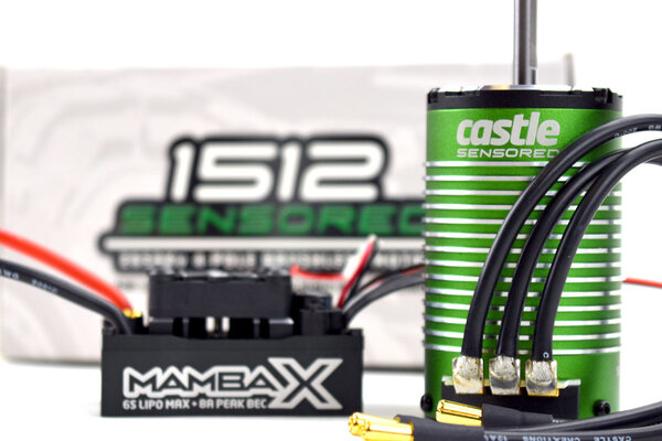 Castle Creations Mamba X 25.2V WP ESC & 1512- 1800KV Sensored Motor Combo