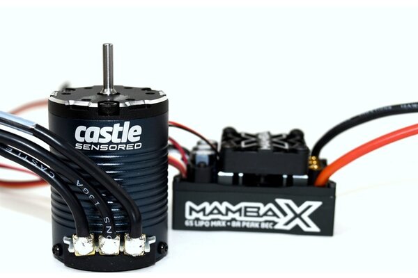 Castle Creations CSE010-0155-08  Mamba X & Sensored Motor Combo 25.2V WP ESC & 1406-1900KV