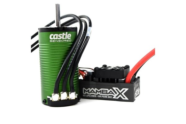 Castle Creations MAMBA X SCT Sensored 25.2V WP ESC & 1415-2400KV 5mm Combo