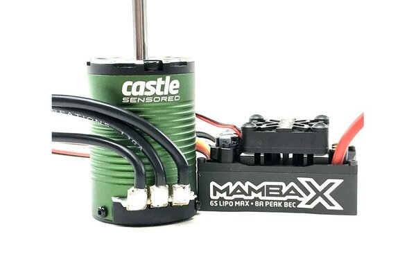 Castle Creations MAMBA X SCT Pro Sensored 25.2V WP ESC & 1410-3800KV 5mm Combo