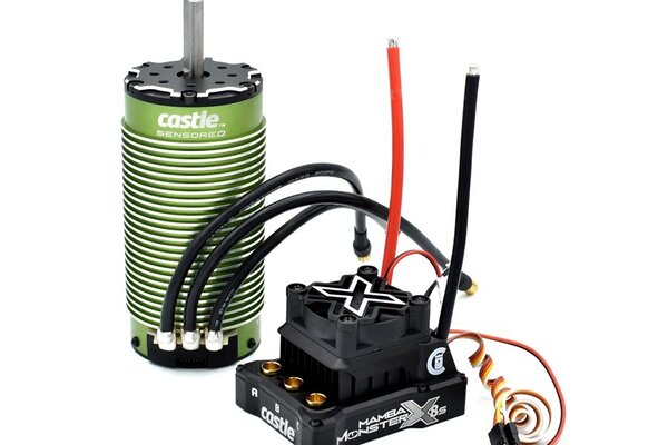 Castle Creations Mamba Monster X 8S, 33.6V ESC w/ 2028-800KV Sensored