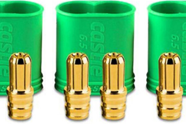 Castle Creations CSE011-0068-00  6.5 mm Polarized Connectors Male Multi-Pack