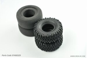 Cross RC Blackrock Tires (pr.) Super Soft w/2-stage inserts