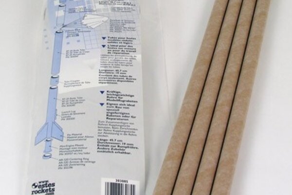 Estes Rockets EST3085  BT-20 Body Tube, for Model Rockets (4pk)