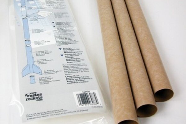 Estes Rockets EST3087  BT-55 Body Tube, for Model Rockets (3pk)