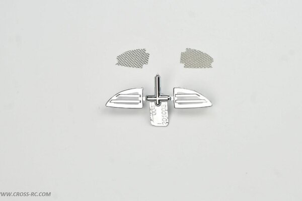 Cross RC Chrome Side Vent Cover: SG4, SR4