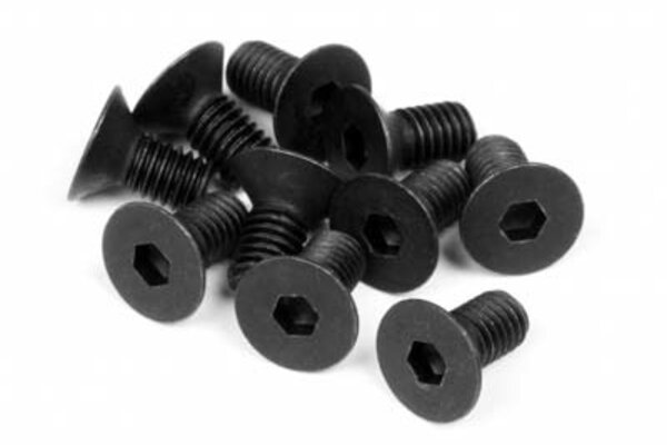 HPI Racing Flat Head Screw M3X6mm (Hex Socket/10pcs)