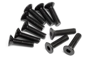 HPI Racing Flat Head Screw M3X12mm (Hex Socket/10pcs) HPI Racing Flat Head Screw M3X12mm (Hex Socket/10pcs)