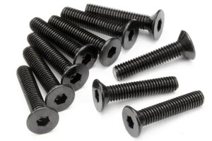 HPI Racing Flat Head Screw M3X15mm (Hex Socket/10pcs) HPI Racing Flat Head Screw M3X15mm (Hex Socket/10pcs)