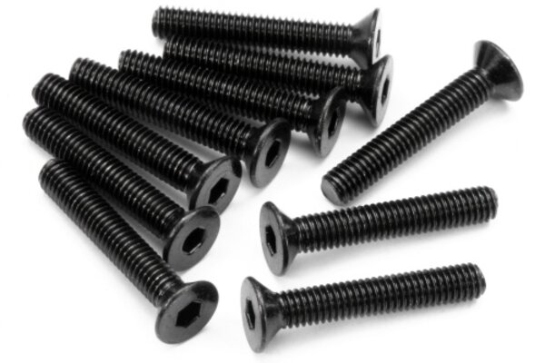 HPI Racing Flat Head Screw M3X18mm (Hex Socket/10pcs)