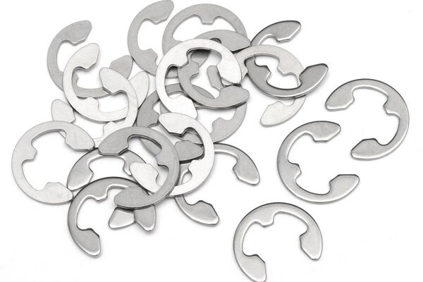 HPI Racing E Clip E-7HD (20pcs) Stainless Steel
