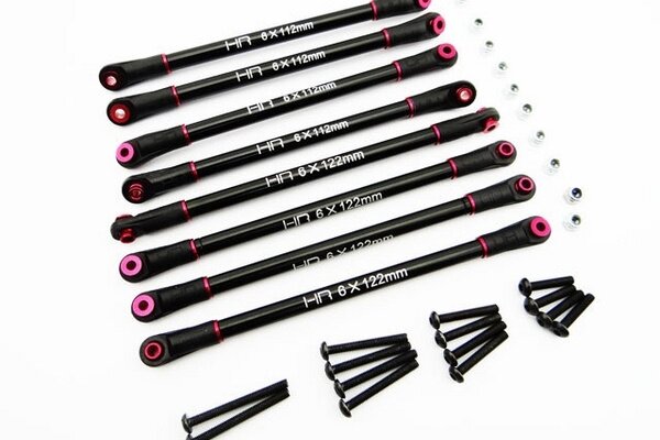Hot Racing Aluminum 4link set-12" 305mm Axial SCX10