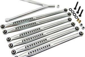 Hot Racing Aluminum Link Set-12.3 313mm Scx Silver