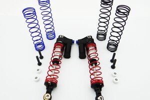 Hot Racing Aluminum Piggyback Shocks w/ Adj. Rebound, for SCX10