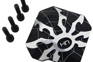 Hot Racing Aluminum Ar44 Axle Diff Spider Covers, for Axial SCX2