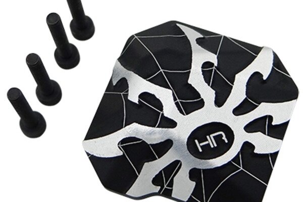 Hot Racing Aluminum Ar44 Axle Diff Spider Covers, for Axial SCX2
