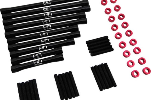 Hot Racing Aluminum Pro-Link Set for 12.3in (313mm) Axial Scx10 II