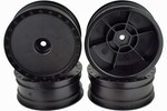 DE Racing Borrego Buggy Wheels for Assoc B6/Kyosho RB6/Front/Black/4pcs