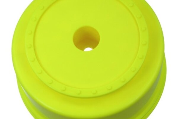 DE Racing Borrego SC Wheels-Kyosho Ultim Slash Rear & 4x4/Yellow/4pcs