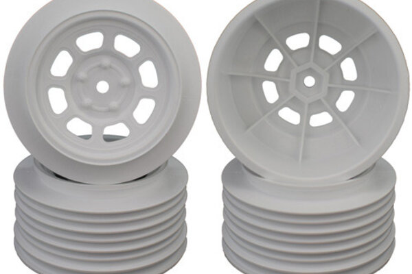 DE Racing Speedway SC Wheels for Traxxas Slash Front White