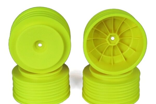 DE Racing Speedline Plus SC Wheels-Assoc S5M-SC10/Yellow/4pcs
