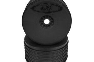 DE Racing Speedline Plus Truggy Wheels- 1/8 Truggy/Black/4pcs