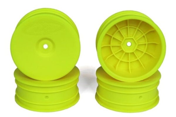 DE Racing Speedline Buggy Wheels-Assoc B6/Kyosho RB6/Front/Yellow/4pc