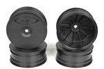 DE Racing Speedline Buggy Wheels, Black For Losi 22-4 and Tekno EB410