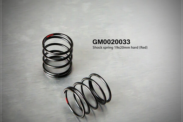 Gmade Shock Spring 19X20mm Hard Red (2)