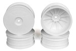 DE Racing Speedline Buggy Wheels, White For Losi 22-4 and Tekno EB410