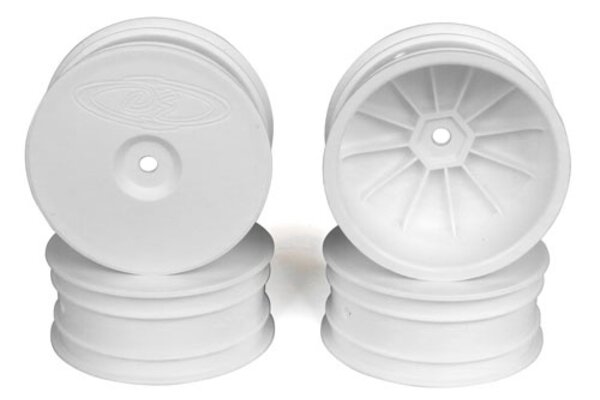 DE Racing Speedline Buggy Wheels, White For Losi 22-4 and Tekno EB410