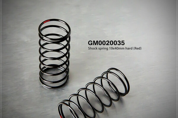 Gmade Shock Spring 19X40mm Hard Red (2)