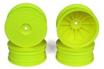 DE Racing Speedline Buggy Wheels, Yellow for Losi 22-4 and Tekno EB410
