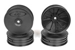 DE Racing Slim Speedline Buggy Wheels, Front, Black, 4pcs
